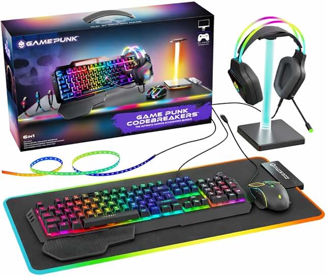 GAME PUNK 6-Piece RGB Gaming Bundle