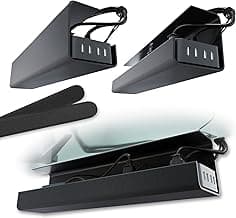No-Screw Under Desk Cable Tray